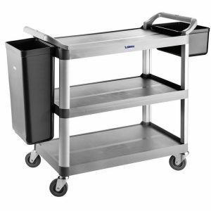 PLASTİC SERVİS ARABASI (GRİ) (520x960x1070mm)